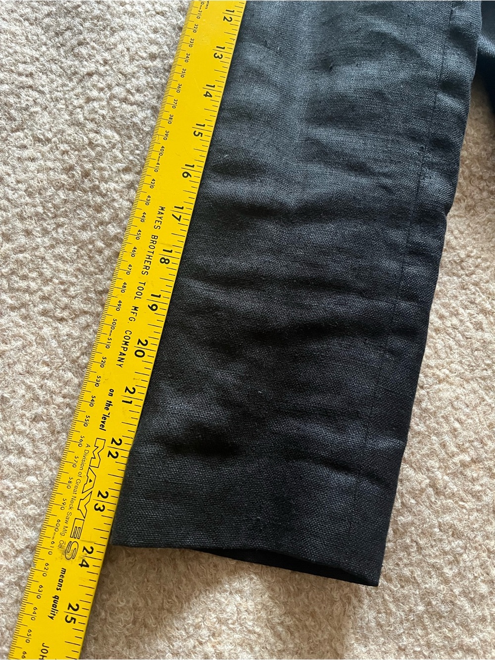 100% Linen Vintage Sz 10 Liz Claiborne Collection Black Tailored Women's Blazer - Picture 11 of 11